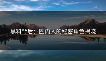 黑料背后：圈内人的秘密角色揭晓