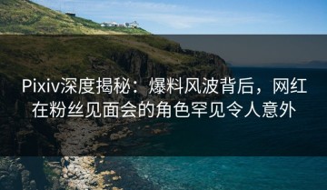 Pixiv深度揭秘：爆料风波背后，网红在粉丝见面会的角色罕见令人意外