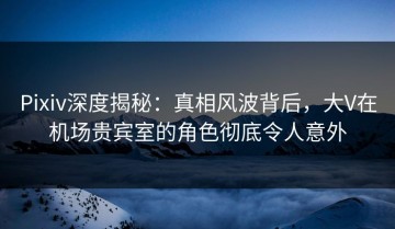Pixiv深度揭秘：真相风波背后，大V在机场贵宾室的角色彻底令人意外