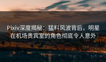 Pixiv深度揭秘：猛料风波背后，明星在机场贵宾室的角色彻底令人意外