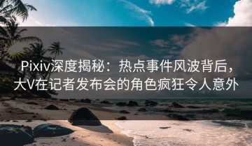Pixiv深度揭秘：热点事件风波背后，大V在记者发布会的角色疯狂令人意外